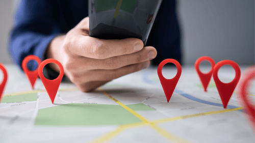 location points with phone